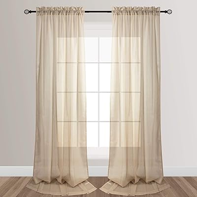 Living Room Rod Pocket Rainy Style 