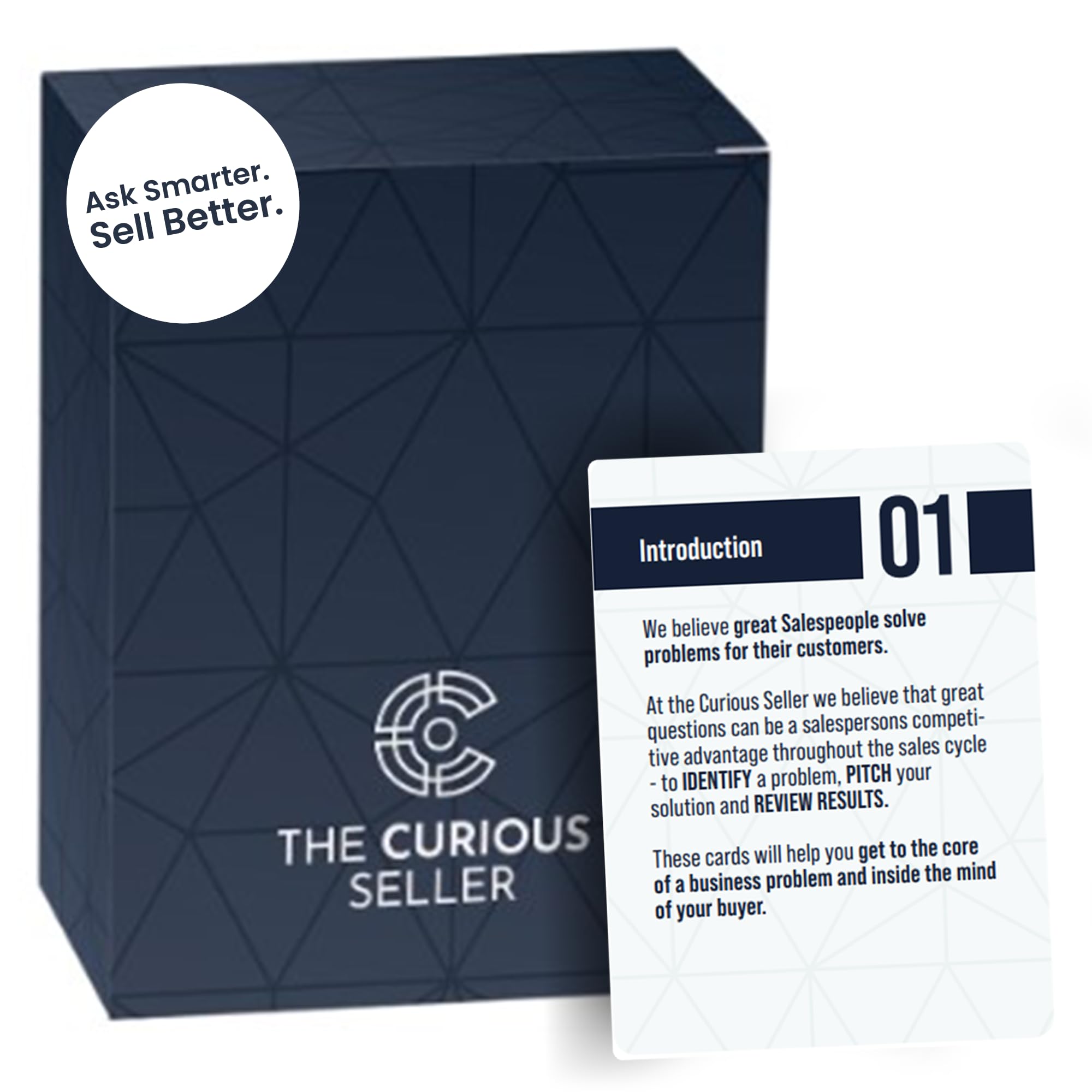 Photo 1 of The Definitive Sales Questions Deck: Master B2B Sales Discovery with This Pocket Playbook | What to Ask and How to Ask it | Questions to Help Qualify, Pitch, Seek Objections and Close