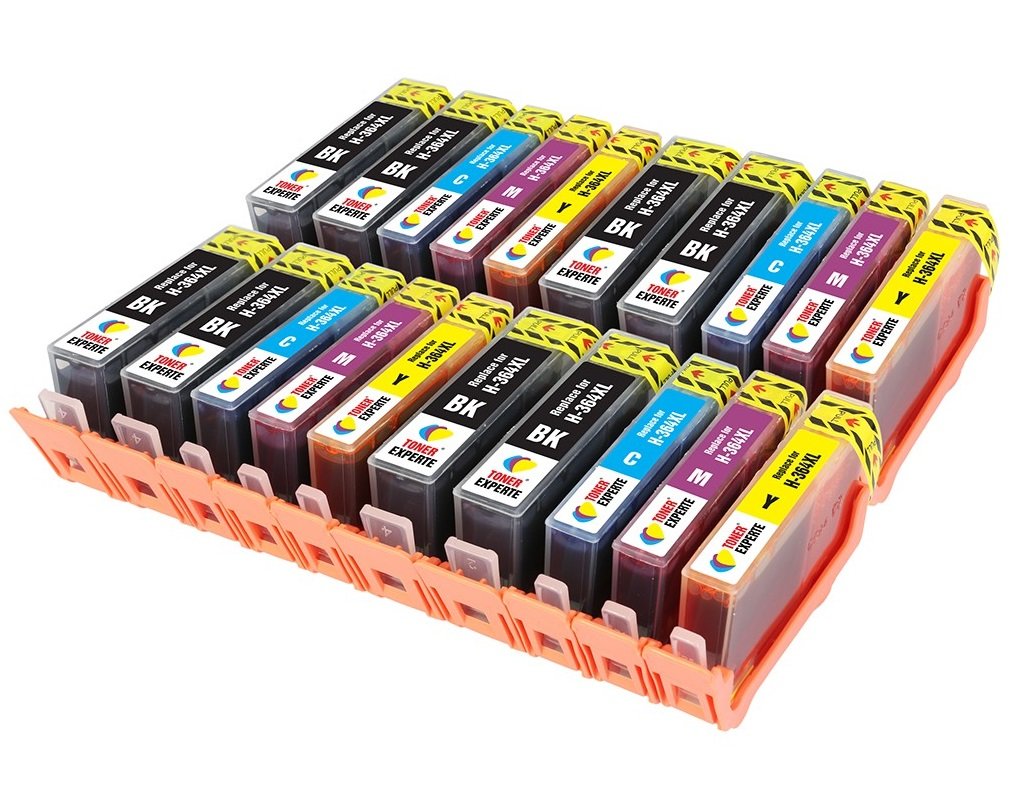 TONER EXPERTE® 20 XL (4 SETS + 4 BLACK) Compatible Ink Cartridges Replacement for 364XL Photosmart 5510 5515 5520 6510 6520 B110a Plus B209a B210a Deskjet 3070A 3520 Officejet 4610 4620