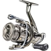 Sougayilang Spinning Reel - 5.2:1 Gear Ratio, 12+1 Bearings Freshwater Saltwater Fishing Reel, Ultra-Smooth CNC Aluminum Spoo