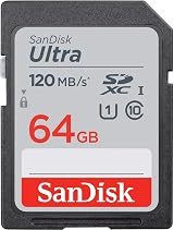 SanDisk Ultra Memory Card 120MB/s UHS-I Class 10 U1 V10 up to 512GB