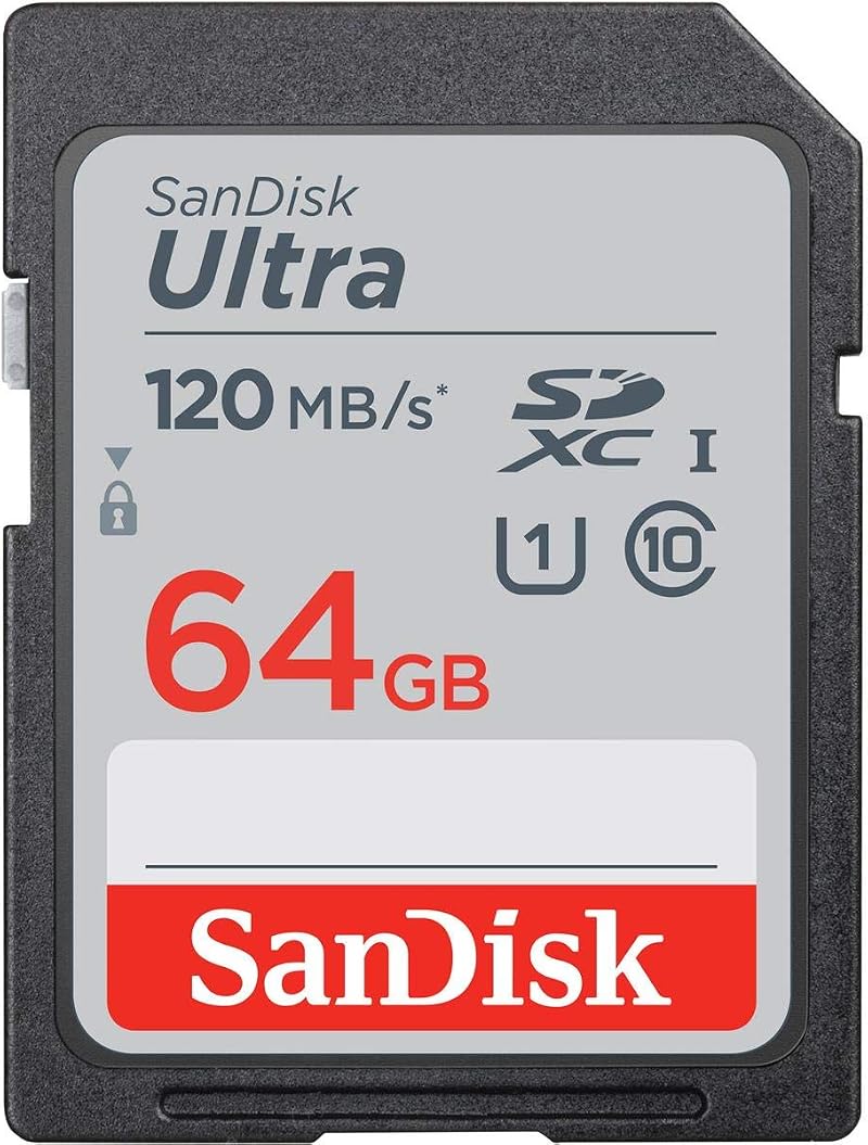 SanDisk Ultra Memory Card 120MB/s UHS-I Class 10 U1 V10 up to 512GB