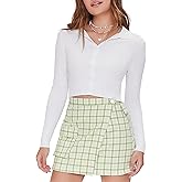 Forever 21 Womens Plaid Mini Skirt