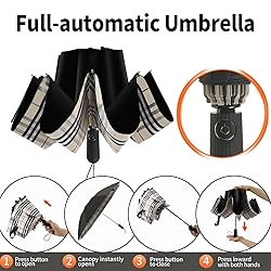 ZDSSM Compact Travel Umbrella Inverted Reverse