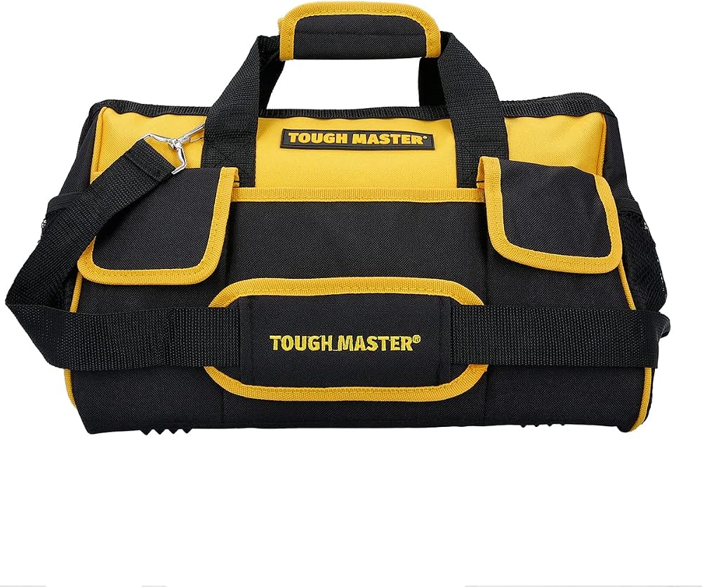 Tough Master 16 Inch Tool Bag Heavy Duty Nylon 21 Pockets Organiser