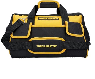 Tough Master 16 Inch Tool Bag Heavy Duty Nylon 21 Pockets Organiser