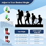 TheFitLife Hiking Trekking Poles 2 Pack Antishock Quick Lock Telescopic view 5
