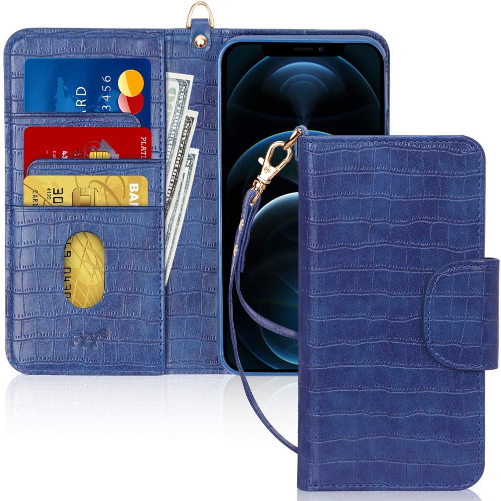 FYY iPhone 12 / iPhone 12 Pro Case, PU Leather Wallet Amazon.co.uk