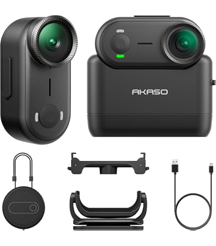 Amazon.com : AKASO Keychain3 4K Thumb Action Camera - Tiny Body