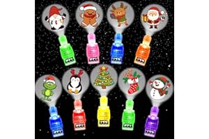 Aymolas 36PCS Christmas LED Light Up Finger Lights for Kids Party Supplies Christmas Glow in the Dark Toys Bulk for Xmas Stocking Stuffers Classroom Prizes
