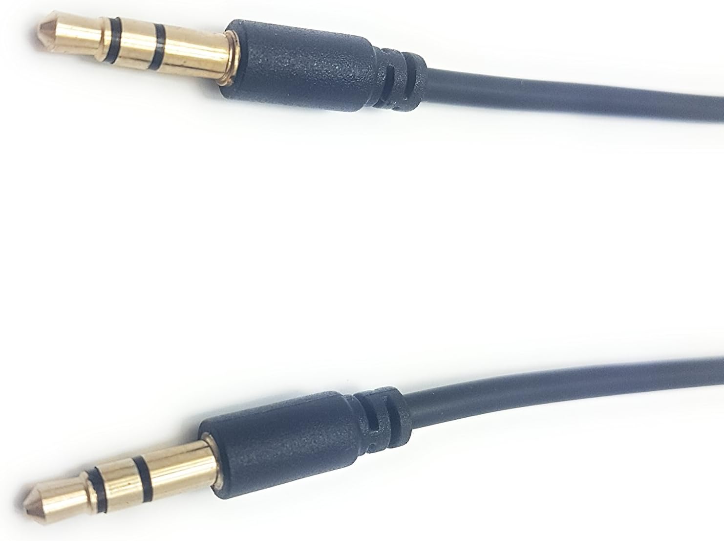 MainCore 2m Professional Slim Black 3.5mm Jack to Jack Stereo Audio Cable Lead GOLD Connectors for Mobile Phones, Computers - Image 3