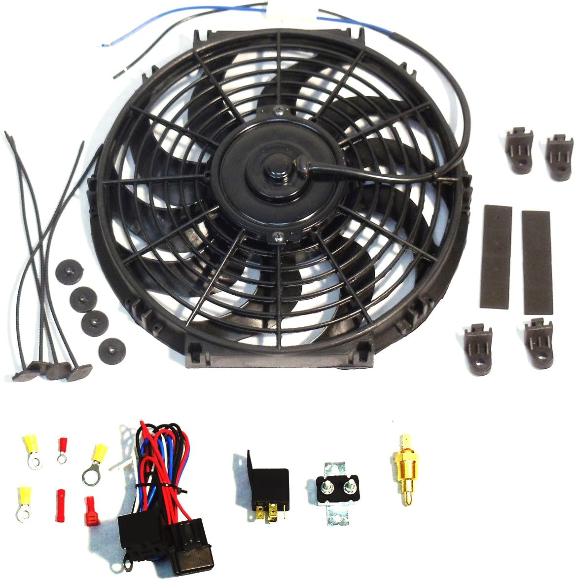 Cooling Systems 16 12V electric Fan S blade radiator Fan 3000CFM