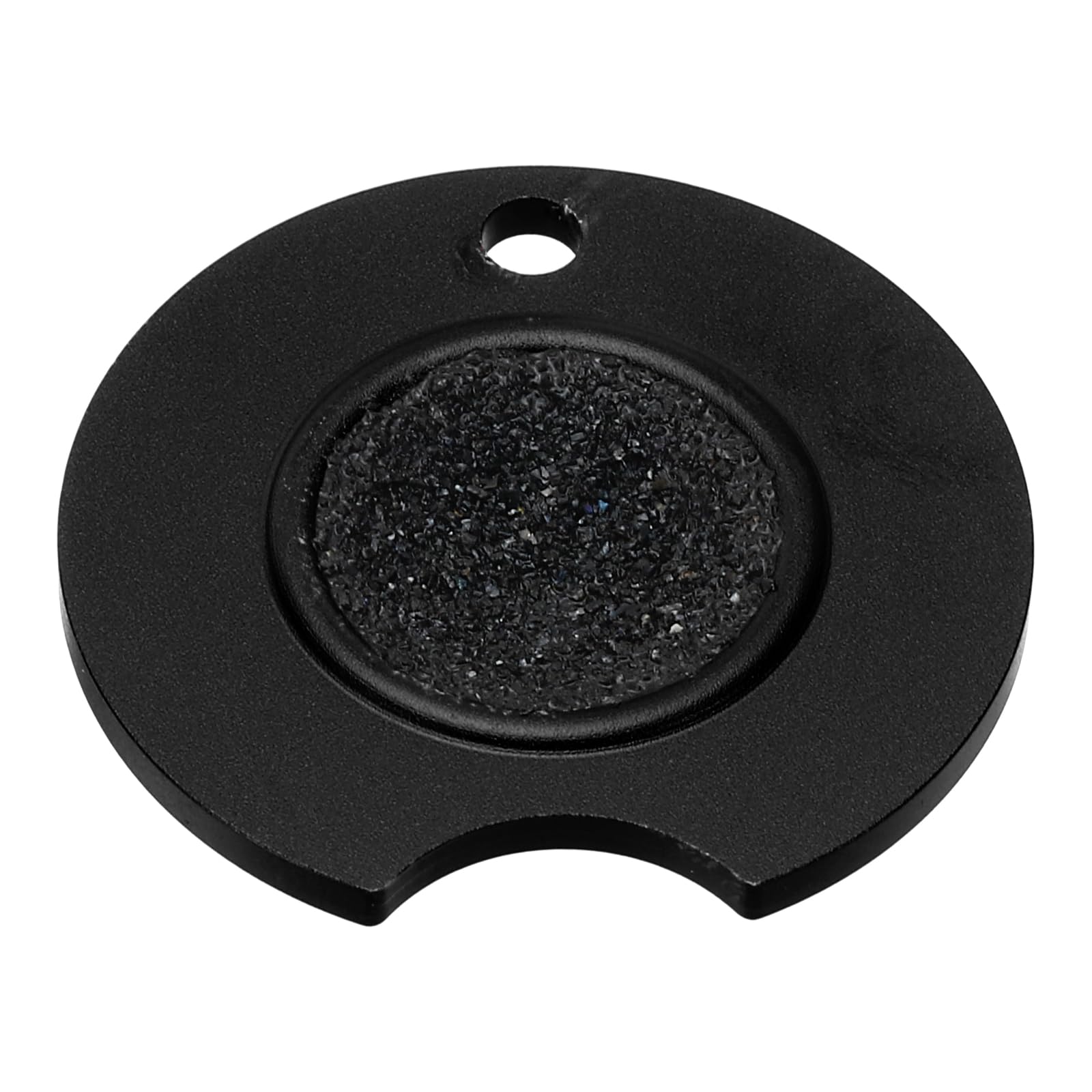 PATIKIL Pool Cue Tip Shaper, Aluminum Alloy Tip Scuffer Sander Tool Dime Radius Billiard Cue Accessories, Black