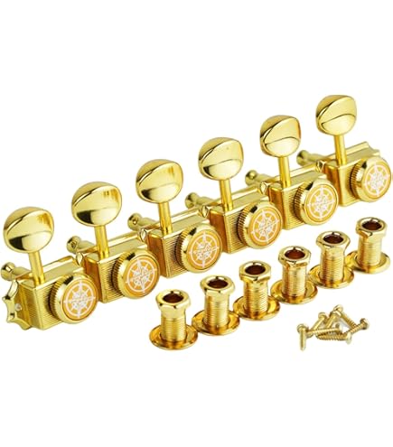 Kluson 6 In Line Left Hand Deluxe Series Tuners - Single Line - Foto 3