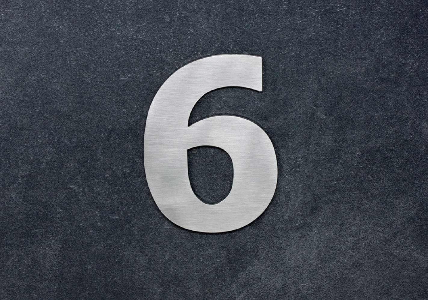 EVI Herrajes 640/120 - Numbers for houses "6" de 120 mm, finish matt inox (acero inoxidable) - Image 4