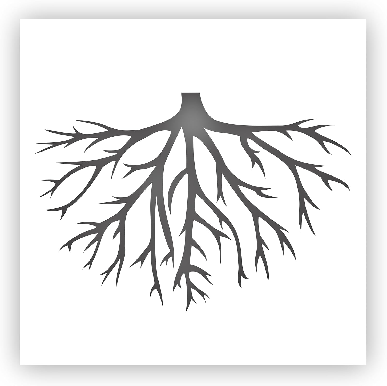 Mixed Media - Tree Roots Stencil - Choose a Size (6