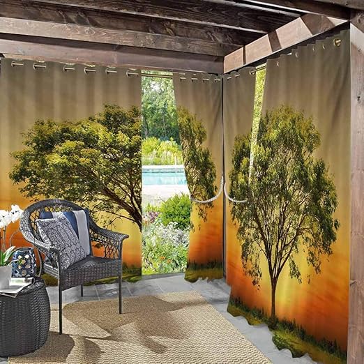 Anmaseven Landscape Home Fashions - Cortina térmica aislante para