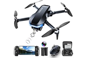 TERCASO Drone with Camera for Adults, 2K HD Camera FPV Live Video, Foldable Remote Control Quadcopter, Brushless Motor, Gravity Control,Headless Mode, Gesture Control, Drone for Kids Toys Gifts or Beginners