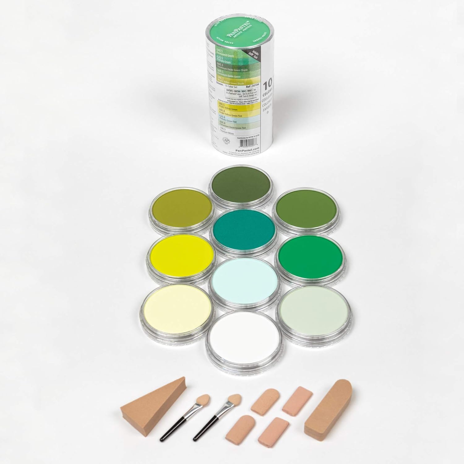 PanPastel 10-Farben-Set Grüntöne, Multicolor, 1 count (Pack of 10) - Image 3