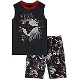 The Children's Place Boys' Tank Top and Shorts,2 Piece Pajama Set