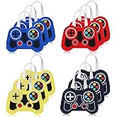 Silkfly 12 Pcs Video Game Party Favor Bags Non Woven Reusable Gaming Goodie Treat Gift Bags with Handles Gaming Party Supplies(Multicolor)