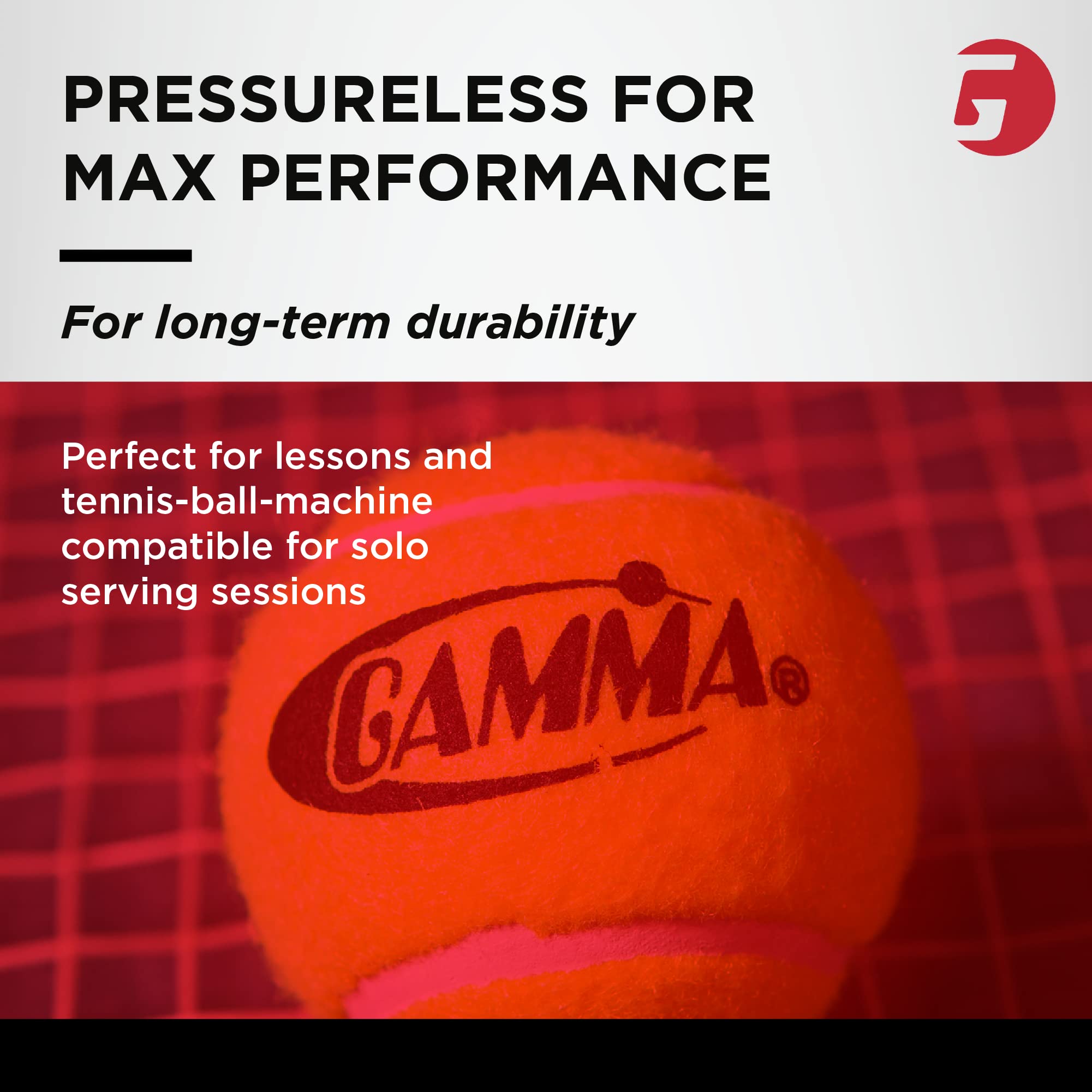 GAMMA Sports Pressureless TennisBalls Bucket, Bulk Tennis Balls