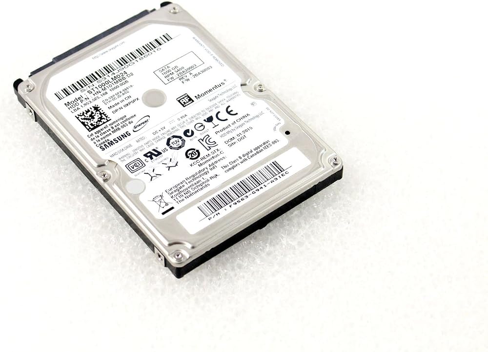 Samsung Seagate 1TB 2.5" 5400RPM SATA II Internal Hard Drive HDD