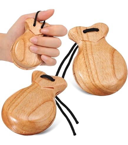 Piriuuo Lot De 4 Claquettes à Main, Claquettes à Main Bruyantes