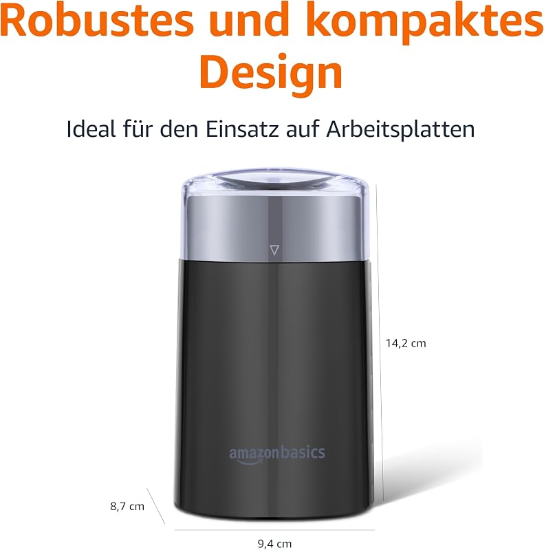 Elektrische Kaffeemühle, schwarz