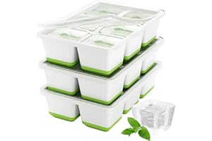 Optish Large Ice Cube Molds, 3 Pack Ice Cube Tray, 1.8 Inch Silicone Ice Trays for Freezer with Lid, Stackable Whiskey Ice Cu