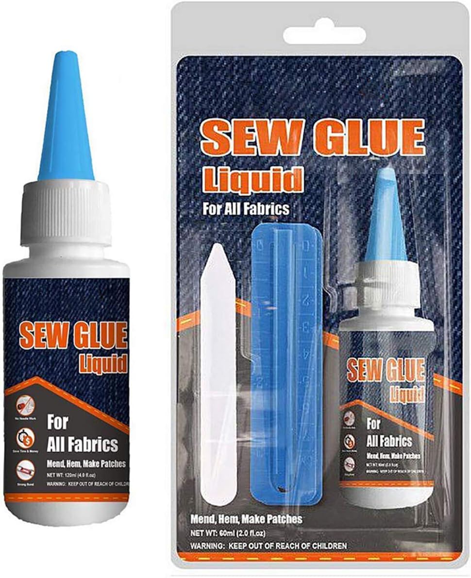 Biaoyun Sew Glue Liquid Secure Stitch Liquid Sewing Solution Kit for All Fabrics