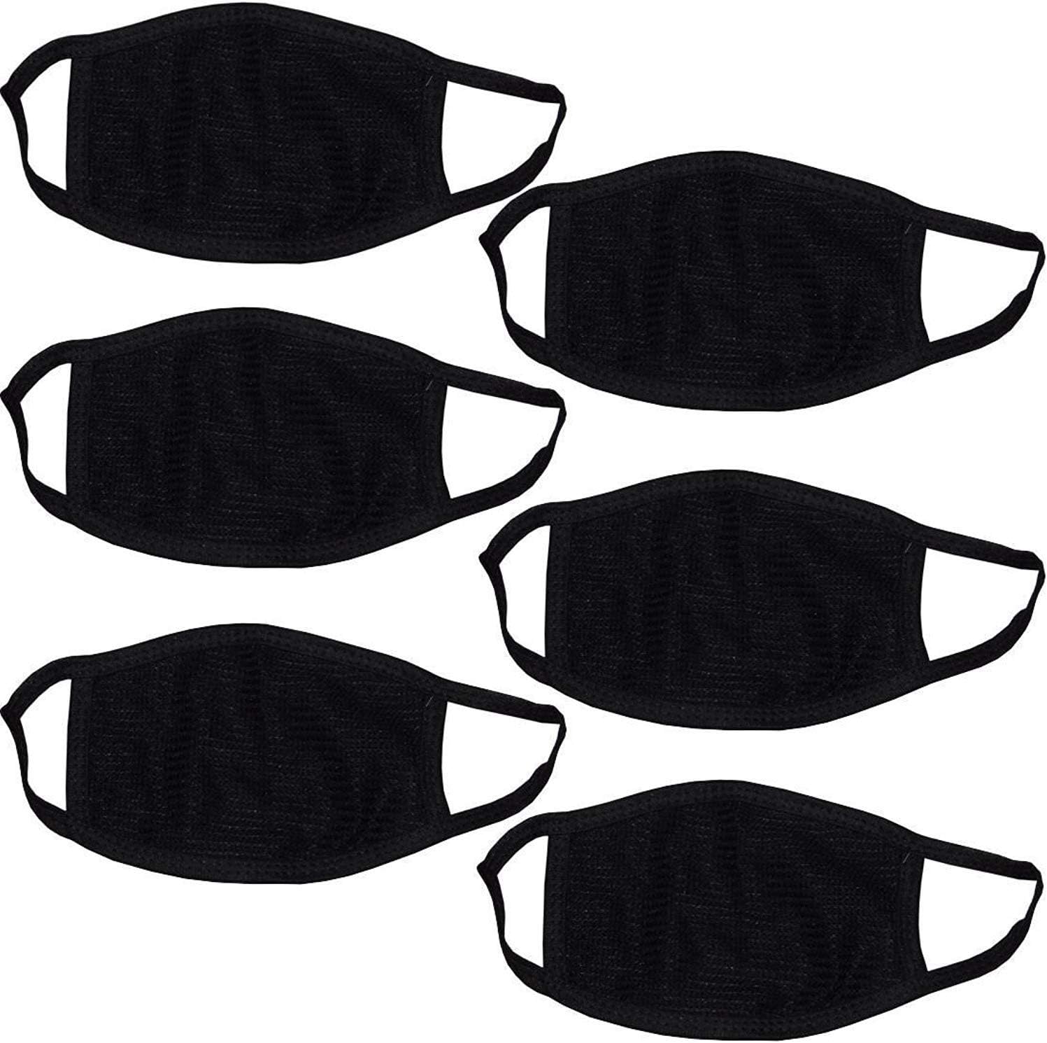 Shivam Enterprises Dust Cotton Mouth Nose Cover Anti pollution Mask for Bullet Pack of 6
