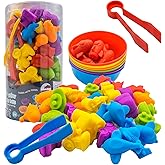UNIQUE KIDS Counting Educational Learning Toy Set with Sorting Cups – Fun Color Classification and Math Training Game for Toddlers and Preschoolers Ages 3 and Up (Transport Vehicles)