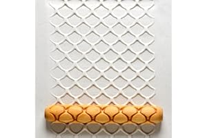 MKM Pottery Tools Wood Hand Rollers for Clay (HR-56 Fish Scales)