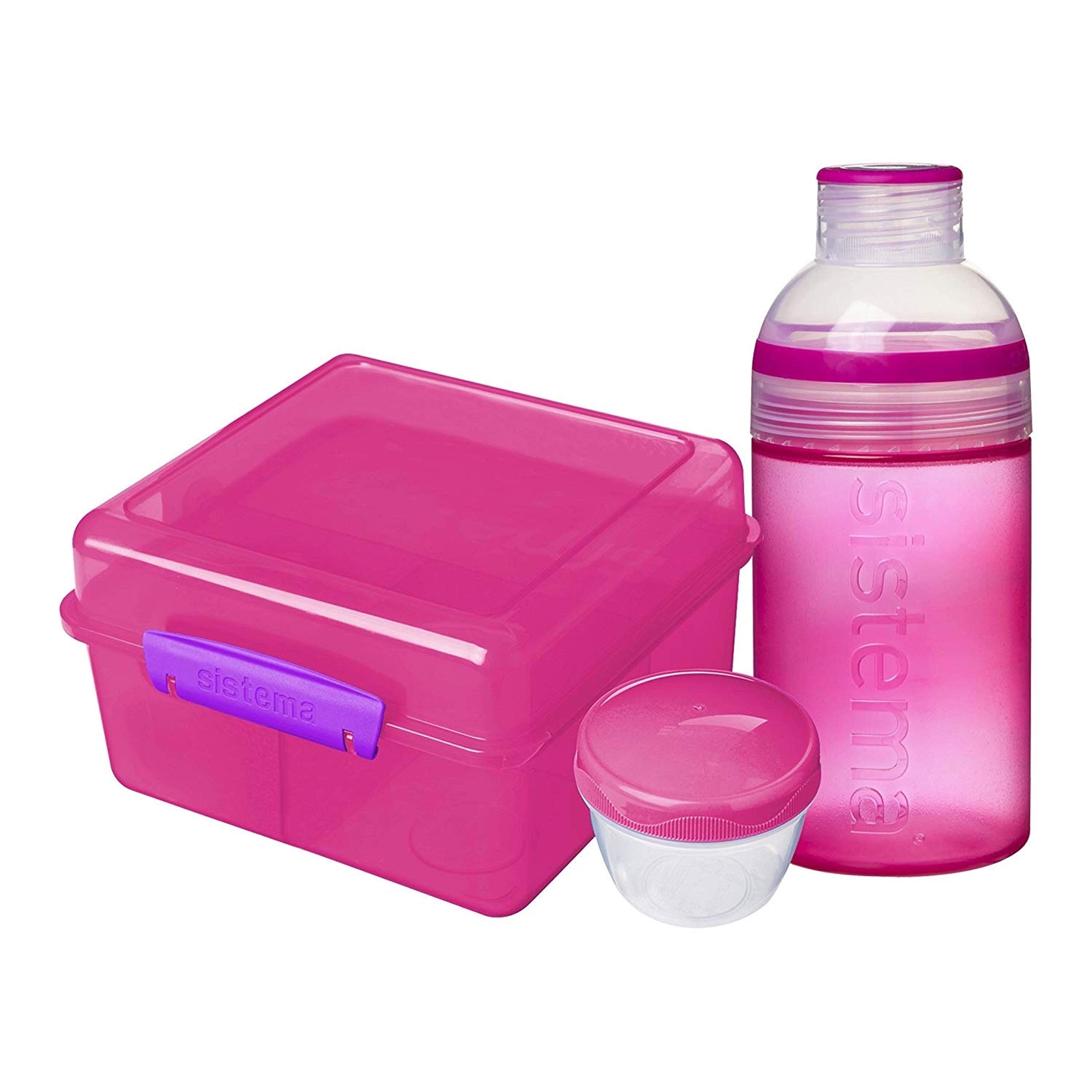 Sistema Lunch Collection Lunch Box and Bottle Pack, Color Received May