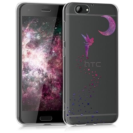 kwmobile HTC One A9s Hülle - Handyhülle für HTC One A9s - Handy Case in Pink Violett Transparent