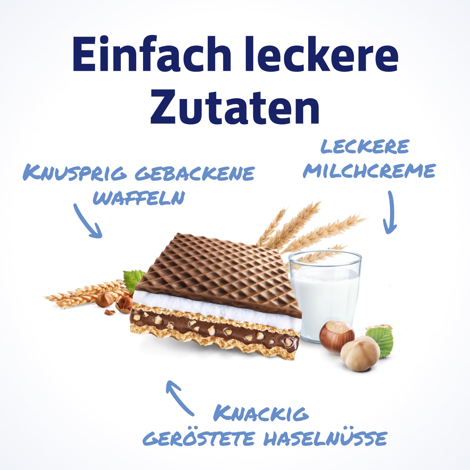Knoppers – 8 x 25 g – Gefüllte Waffelschnitten mit Milch- und Nougatcreme, Haselnüssen und Kakao 4