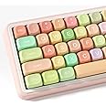 dagaladoo Cute Candy keycaps Set,dye Sublimation pbt keycaps,MOA Profile Custom keycaps, Rainbow Keyboard Key Cap for Cherry Gateron MX Switches Mechanical Keyboards(134 Keys)
