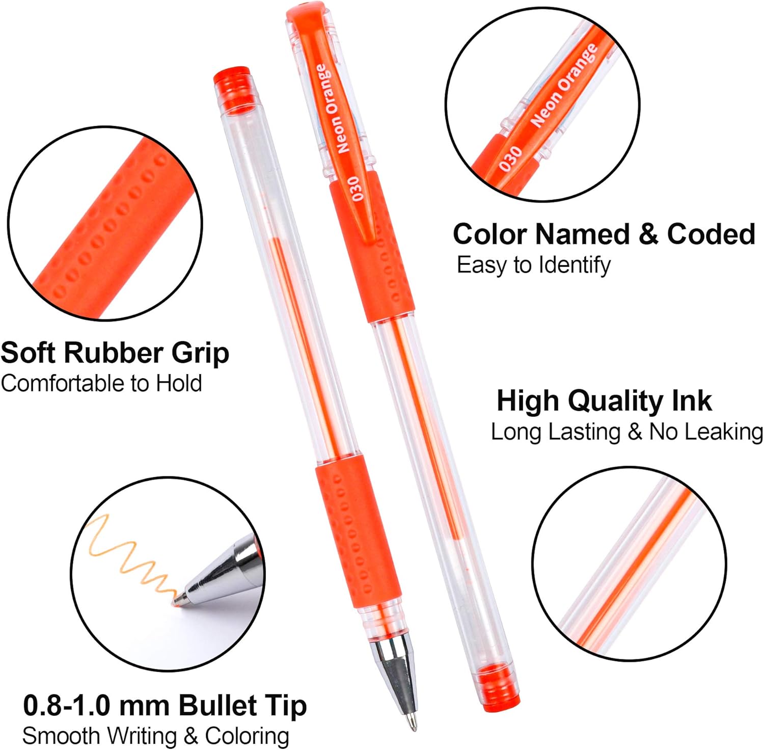 Gel Pens, Lelix 120 Pack Gel Pen Set, 60 Unique Colors with 60 Refills for Adults Coloring Books Drawing Doodling Crafts Scrapbooking Journaling: Office Products