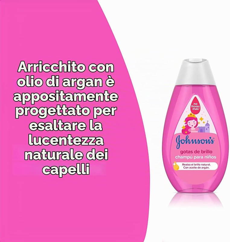 JOHNSON'S - Johnsons Gotas De Brillo Champú Para Niños 500ml