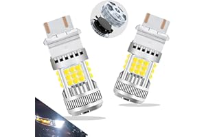 LEDYOTRY 3157 LED Bulbs 600% Super Bright 3000 Lumen 3156 3057 3056 3047 4114 4157 White Replacement Reverse Lights, Brake Lights, Tail Lights, Parking Turn Signal Daytime Running Lights (Pack of 2)