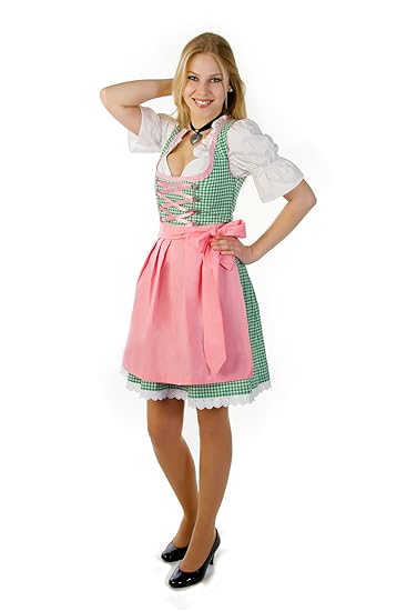 Trachtenpoint Dirndl A427 mit Bluse und Schürze 3 teilig
