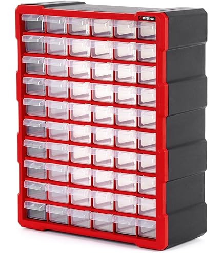 置物 mai Amazon.com: Akro-Mils 64-Drawer Plastic Drawer Storage