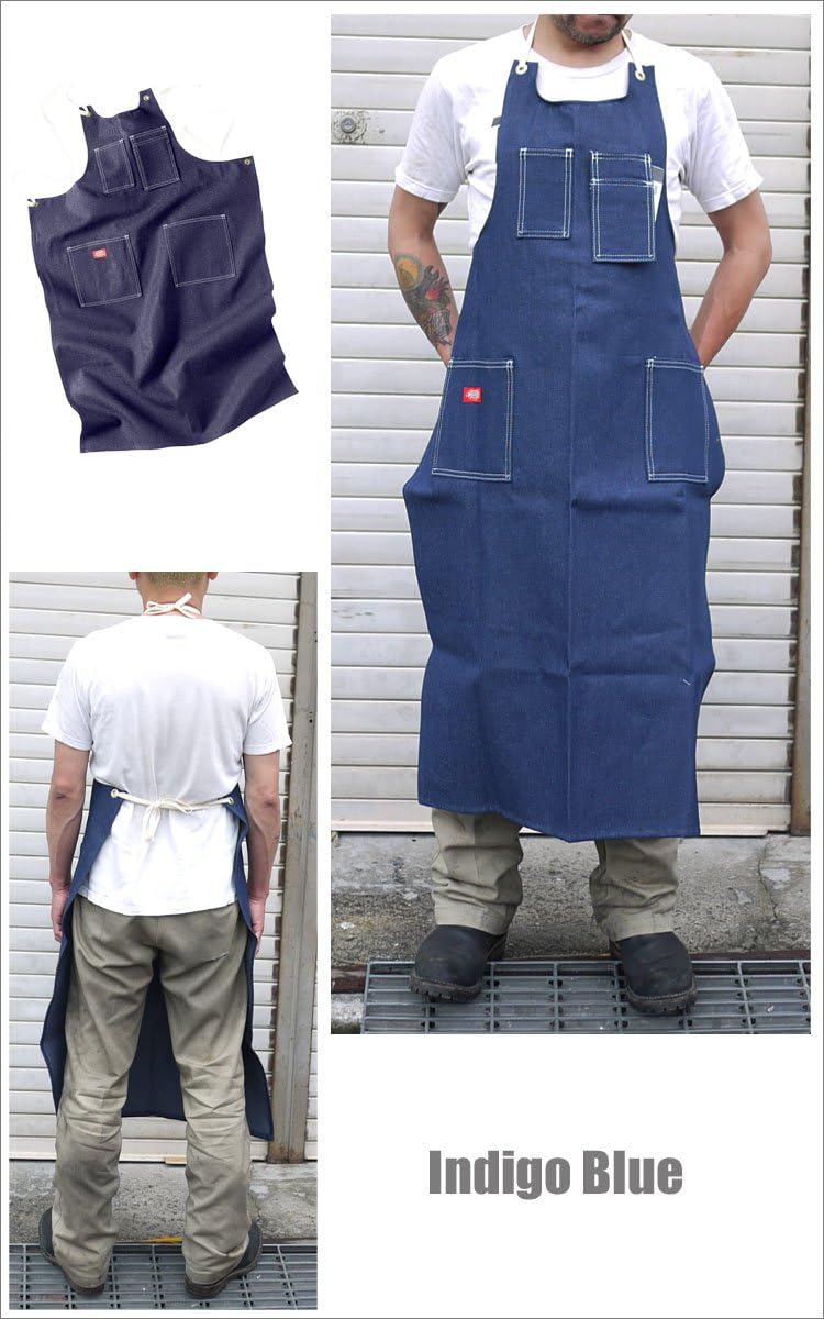 Dickies Men's Toolmaker's Apron, Indigo Blue, S: Kitchen & Dining