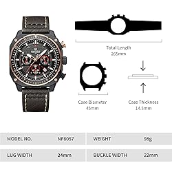 NAVIFORCE Fashion Leather Band Watches for Men