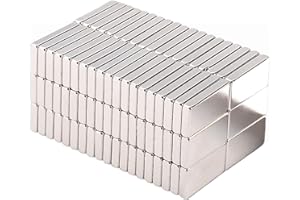 MIN CI 120Pcs Strong Neodymium Small Magnets, N52 Tiny Mini Rare Earth Refrigerator Magnet for Crafts School Experiment DIY Building Scientific Model Rectangular Office Whiteboard Tool