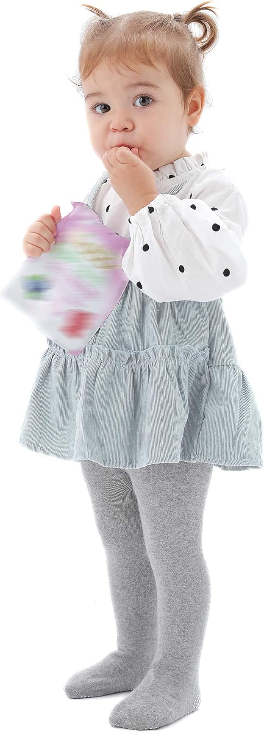Epeius Baby Tights Baby Girls/Boys Non Slip/Skid Grip Leggings Seamless Cotton Stockings Newborn Infant Toddler 3-Pack: Clothing