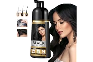 YOURTONE Black Hair Dye Shampoo for Men & Women Hair Dye Color Shampoo, Gray Hair Coverage Suitable for All Hair Types Gentle, Nourishing Formula herbal Ingredients (500ML)