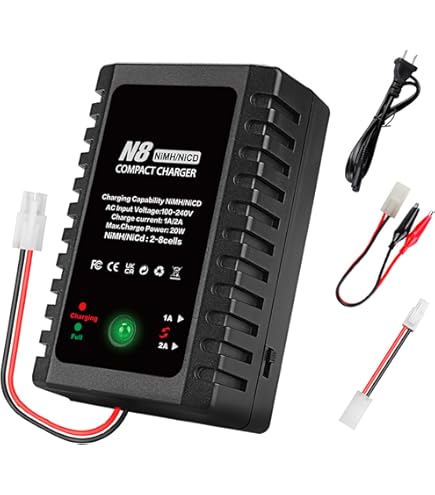 Câble De Chargeur De Batterie 7,2 V NiMH/NiCd Avec Prise Tamiya Standard Compatible Avec Voiture Télécommandée, Réservoir Télécommandé, Avion, Bateau RC Et Autres Jouets Télécommandés Pour Chargeur