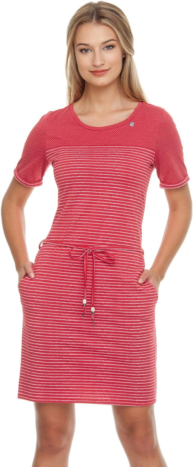 Ragwear NUGGIE Dress Women Ladies Dress,Summer Dress,Short Sleeves,Vegan
